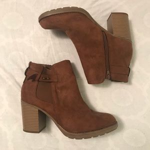 Chunky Heeled Ankle Boots